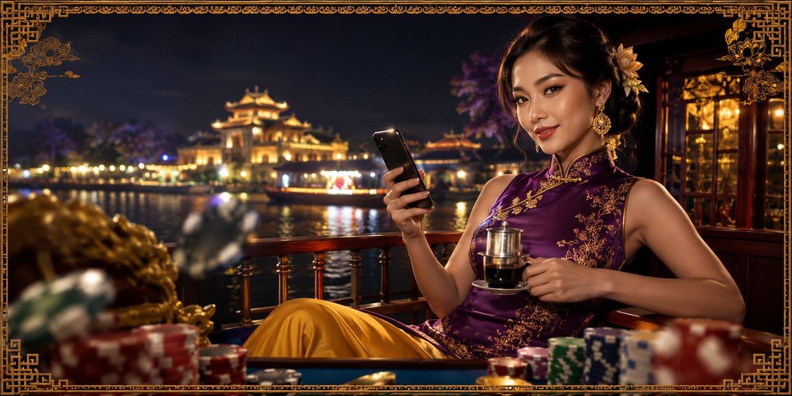Người dùng Huế vừa uống cà phê vừa liên hệ hỗ trợ azw3 trên điện thoại
