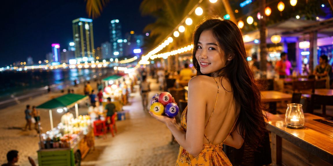 Chợ đêm Nha Trang sáng rực với màn hình game và không khí lễ hội cuối tuần